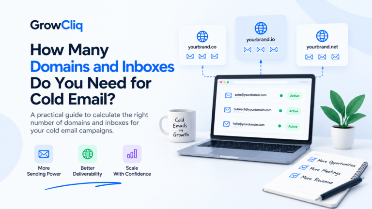 How many domains and inboxes do you need for cold email